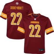 Nike Youth Nike Jacory Croskey-Merritt Burgundy Washington Commanders Team Game Jersey