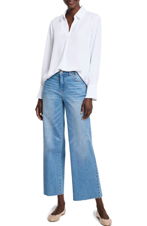Shop Nic + Zoe Nic+zoe Easy Pullover Shirt In Paper White