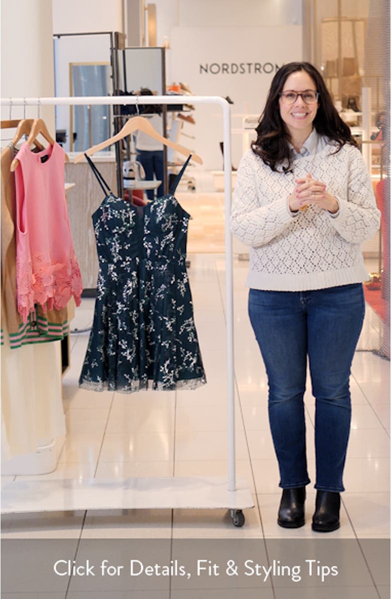 Floral Embroidery Minidress, sales video thumbnail