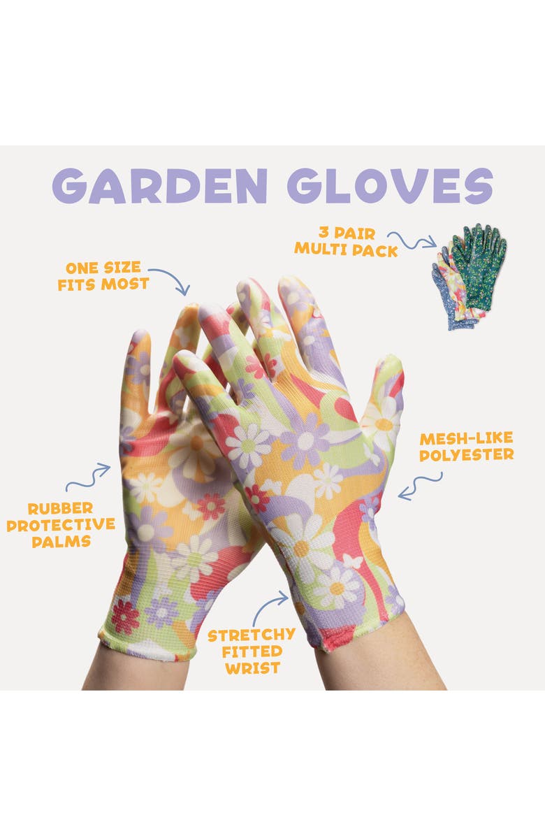 MUK LUKS Garden Clog and Glove Set, Alternate, color, Sage Flower