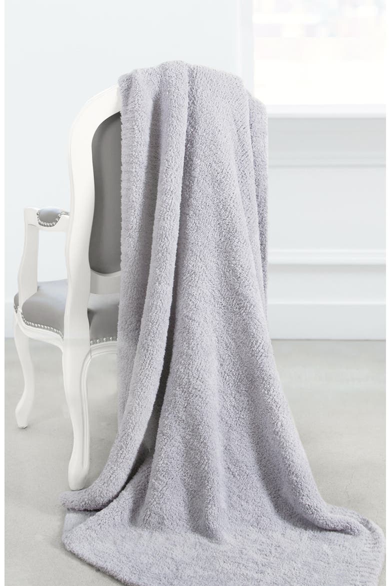 Plush Throw Blanket, Alternate, color, SILVER