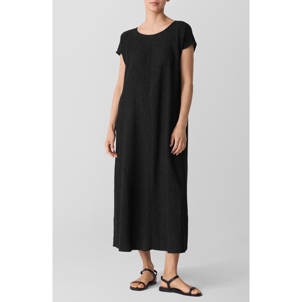 Eileen Fisher Midi Dress In Black