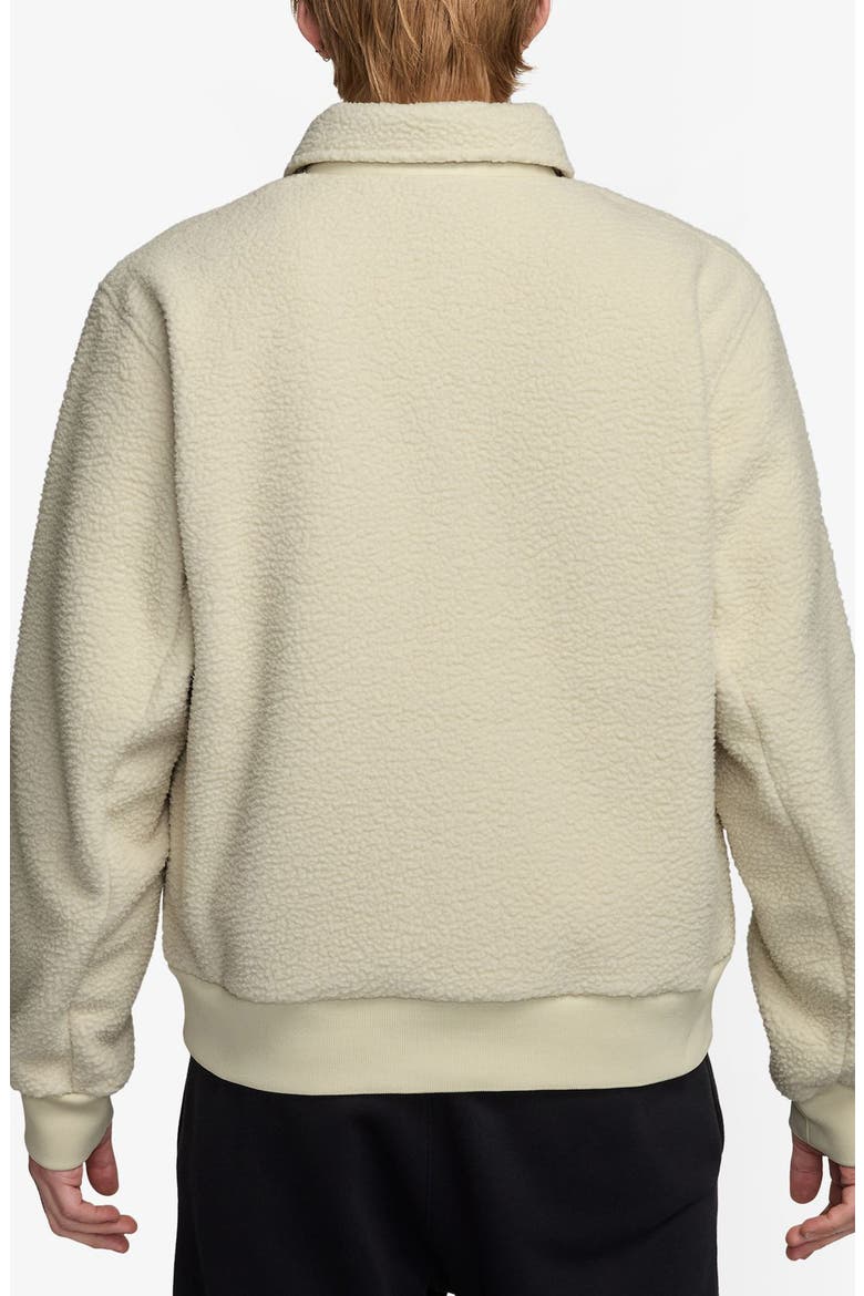 Club Fleece Coach's Jacket, Alternate, color, LIGHT KHAKI/ WHITE