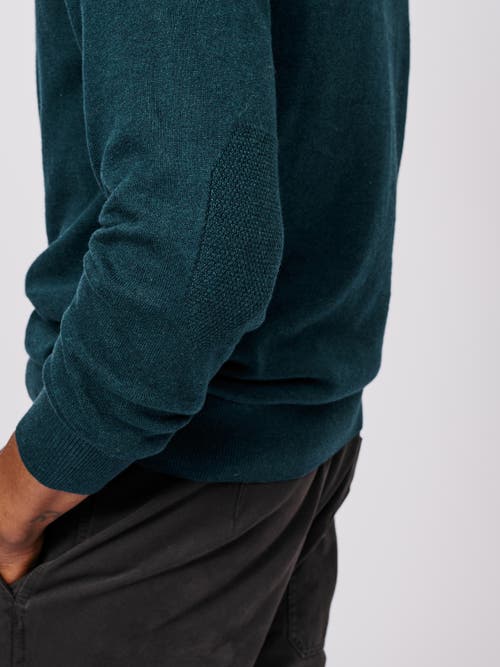 Aubin Bonby Zip Neck Sweater In Green