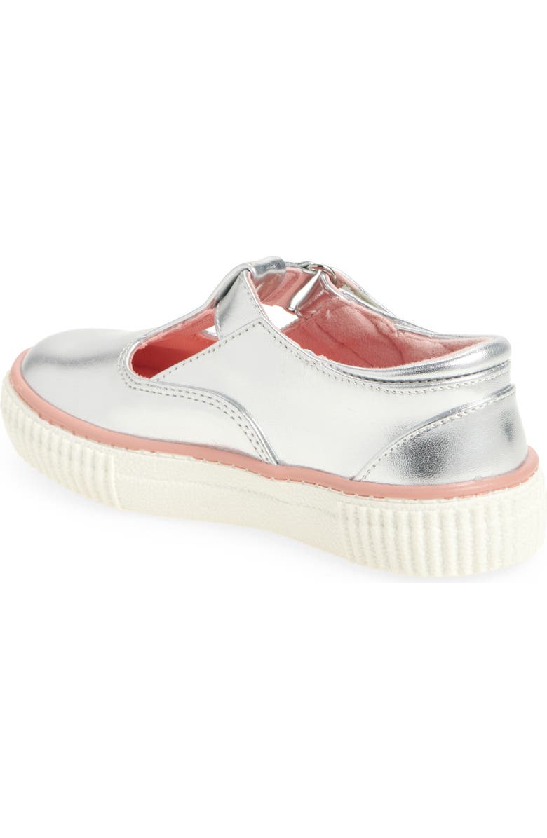 Tucker + Tate Tabitha T-Strap Mary Jane Flat, Alternate, color, Silver Metallic