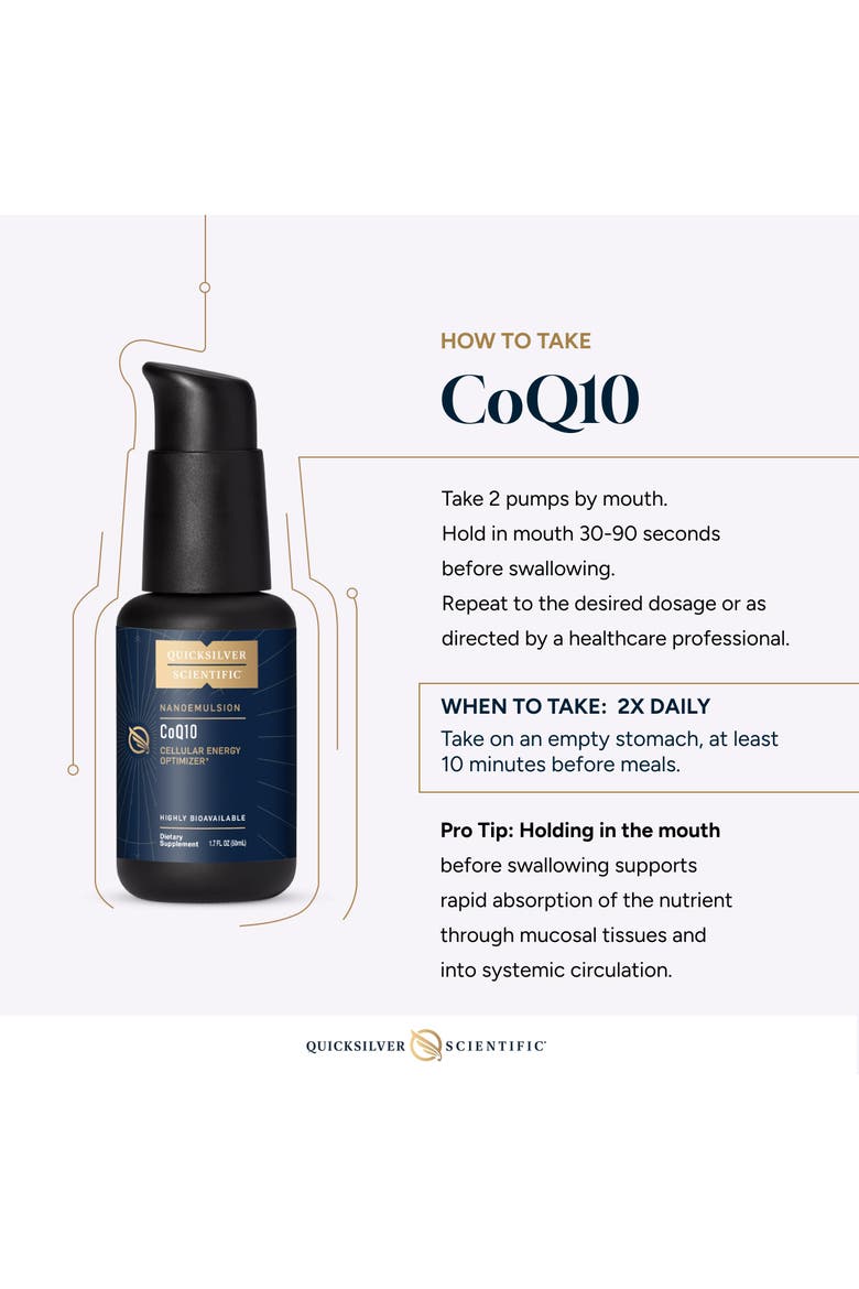 CoQ10 Nanoemulsion Coenzyme Q10 Liquid Supplement, Alternate, color, None