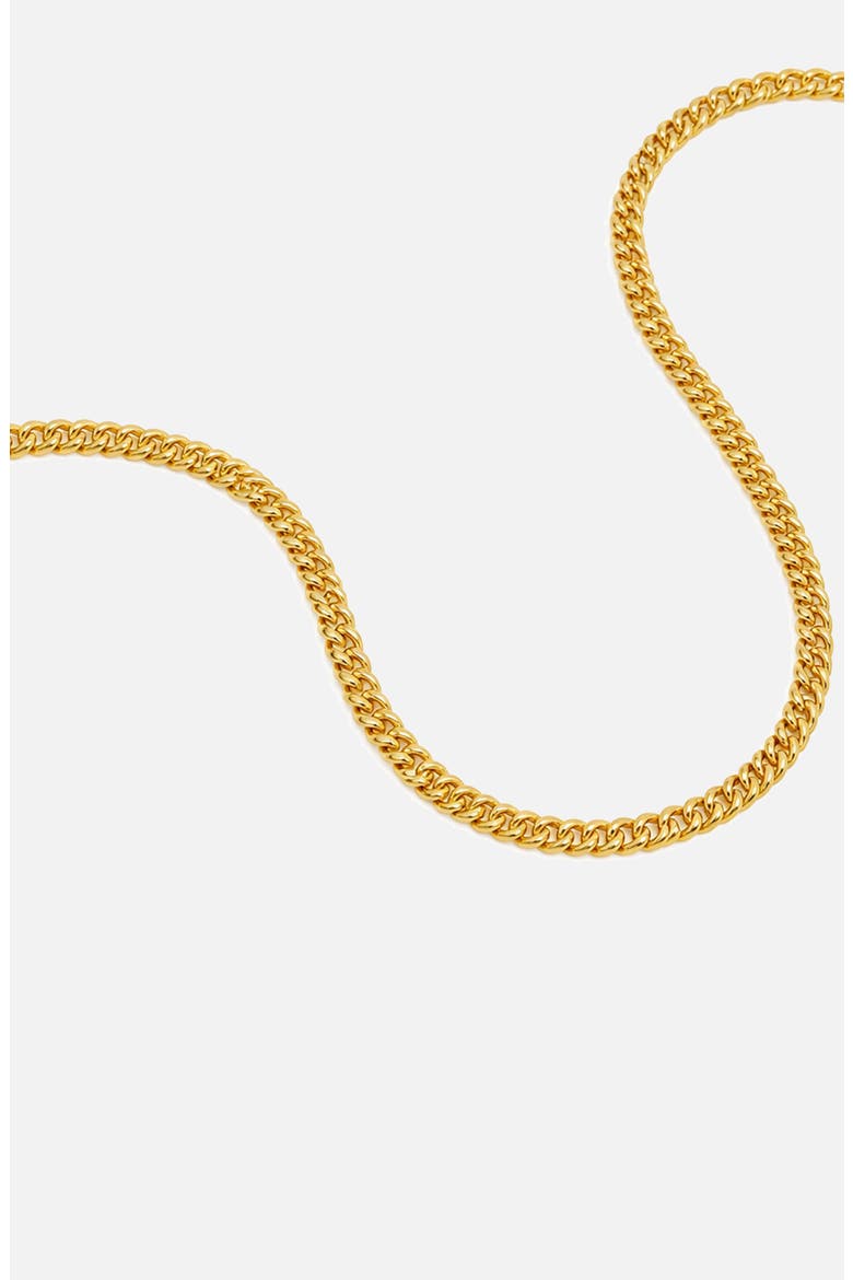 Curb Chain Necklace, Alternate, color, Gold