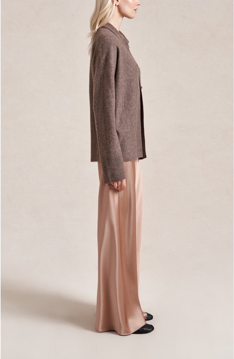La Ligne Meredith Cardigan, Alternate, color, Hazelnut