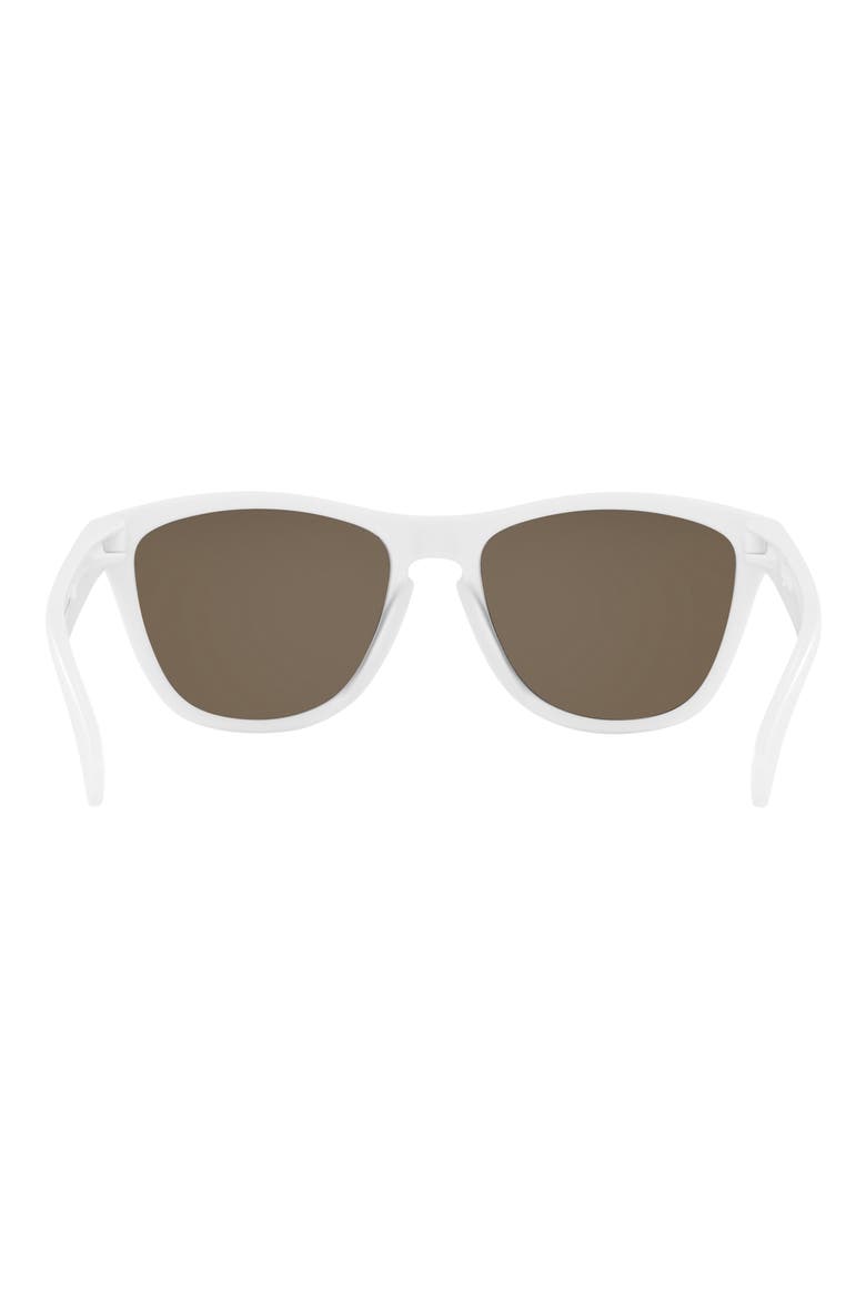 Frogskins 54mm Polarized Rectangular Sunglasses, Alternate, color, WHITE