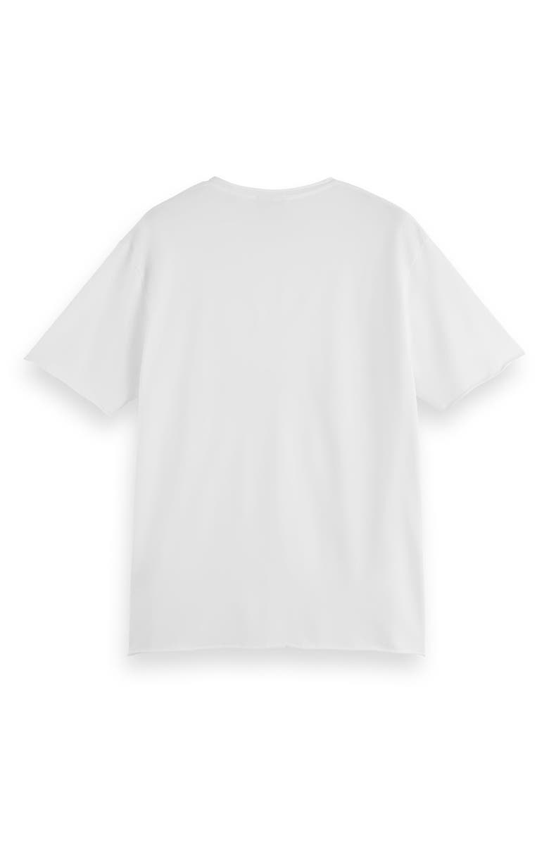 Scotch & Soda Relaxed Fit Raw Edge T-Shirt, Alternate, color, White