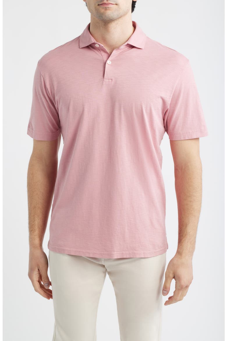 Crown Crafted Journeyman Pima Cotton Polo, Main, color, ROSE QUARTZ