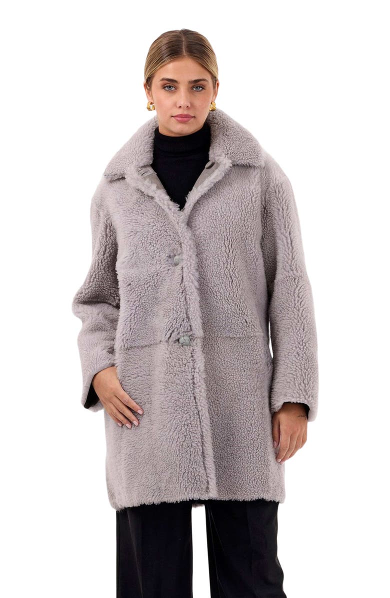 GORSKI Reversible Long Hair Shearling Stroller, Main, color,