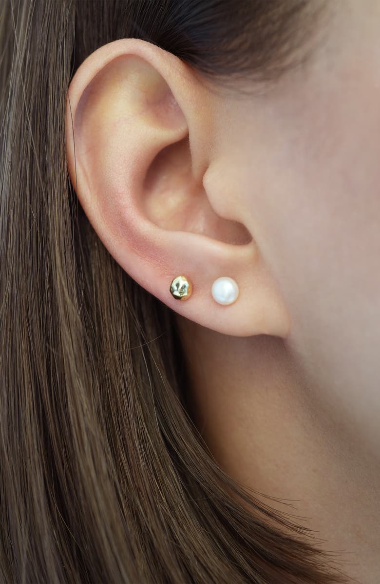 Argento Vivo Sterling Silver Mismatched Stud Earrings, Alternate, color,