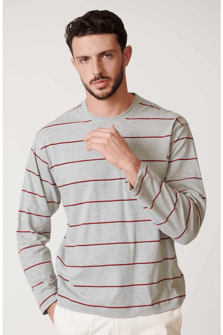 Wolf Long Sleeve Box T, Main, color, Wolf