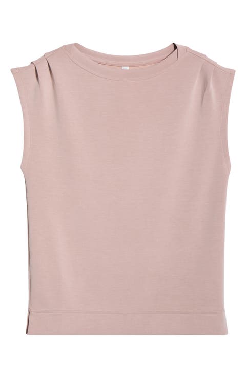 Soft Luxe Knit Gathered Shoulder Top