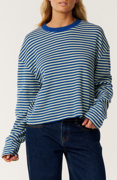 Nova Waffle Long Sleeve Sweater