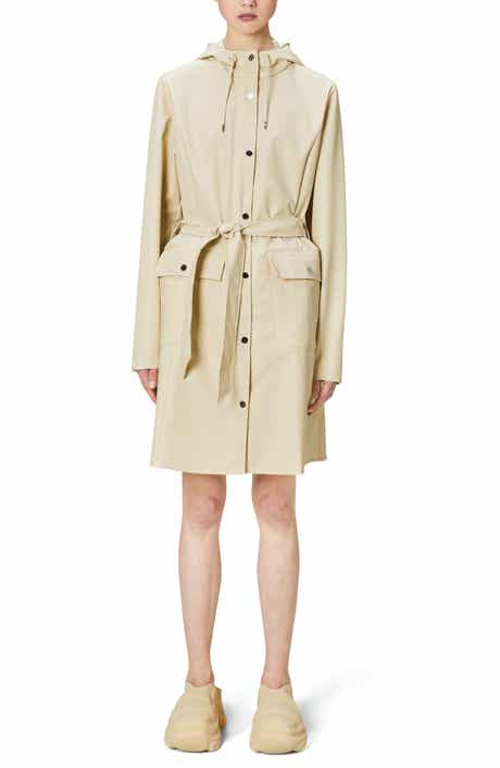Rains Curve Waterproof Belted Jacket