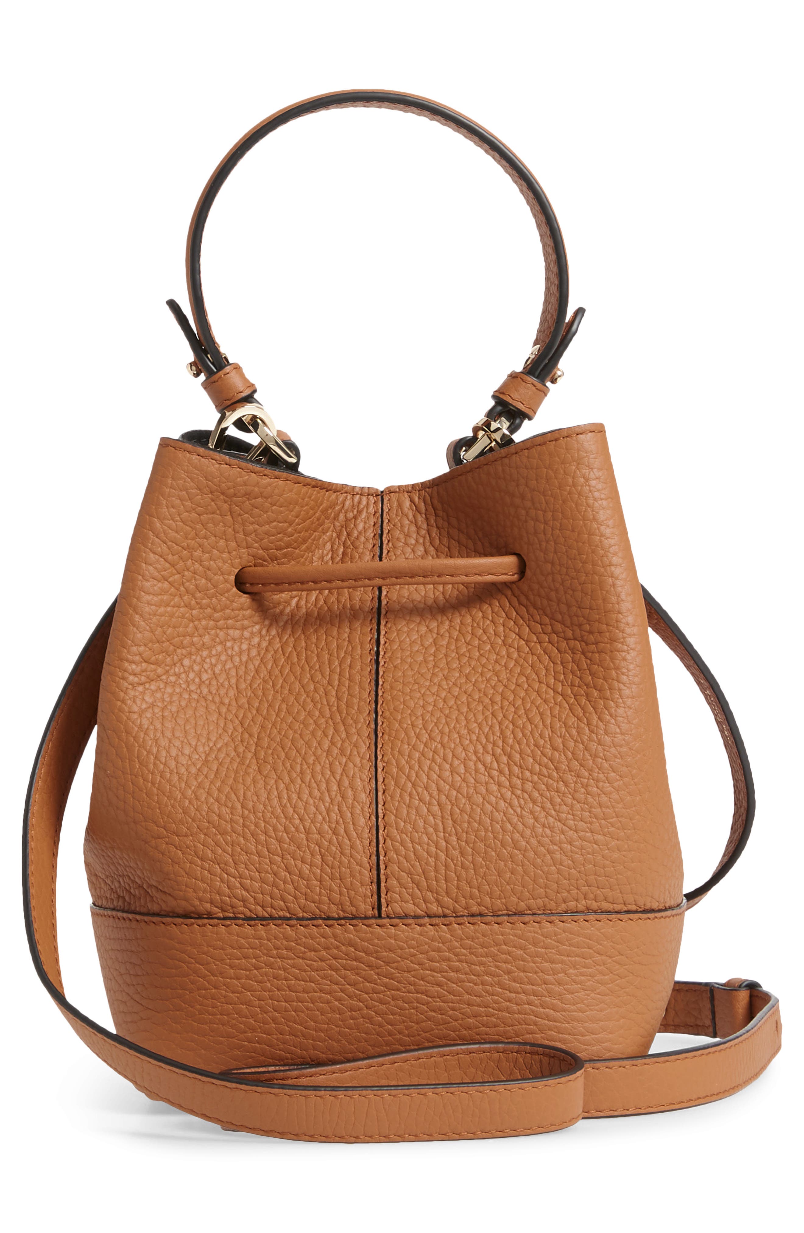 Strathberry Lana Osette Leather Crossbody Bucket Bag, Alternate, color, 