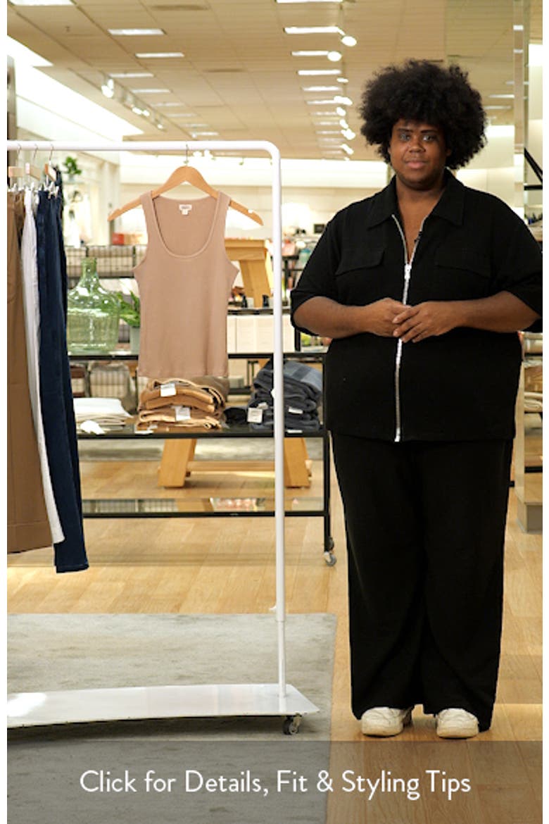 Adira Scoop Neck Rib Tank video