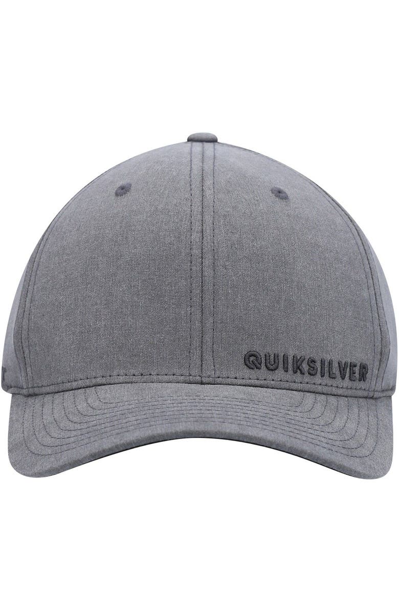 Quiksilver Men's Quiksilver Heathered Black Sidestay Flex Hat, Alternate, color, 
