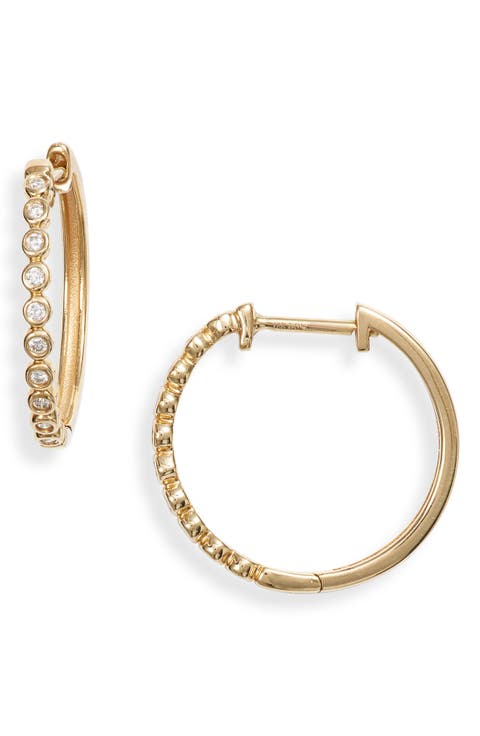 Monaco Beaded Diamond Hoop Earrings (Nordstrom Exclusive)