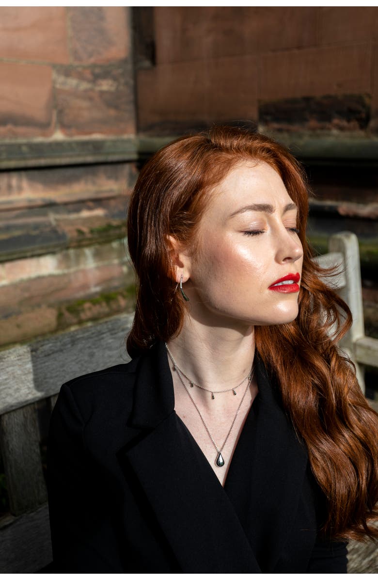 Lucy Quartermaine Mini Drop Choker Style Necklace, Alternate, color, Sterling Silver