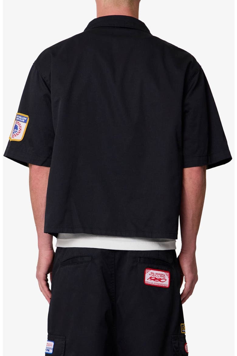 Patch Pocket Cotton Work Shirt, Alternate, color, BLACK