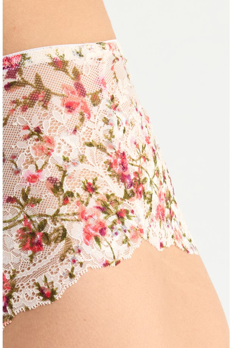 Floral Lace Hipster Panties, Alternate, color, FIELD FLORAL