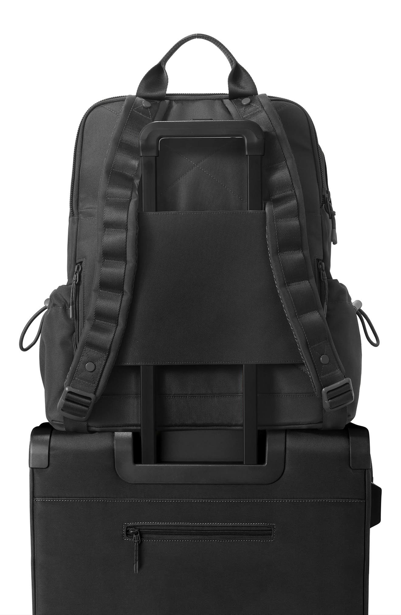 Brooklyn Flap Top Backpack, Alternate, color, ONYX