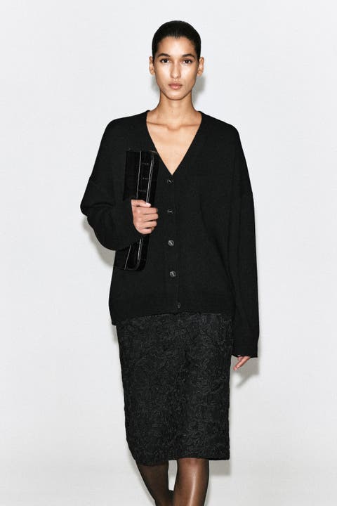 Cashmere Relaxed-fit V-neck Cardigan