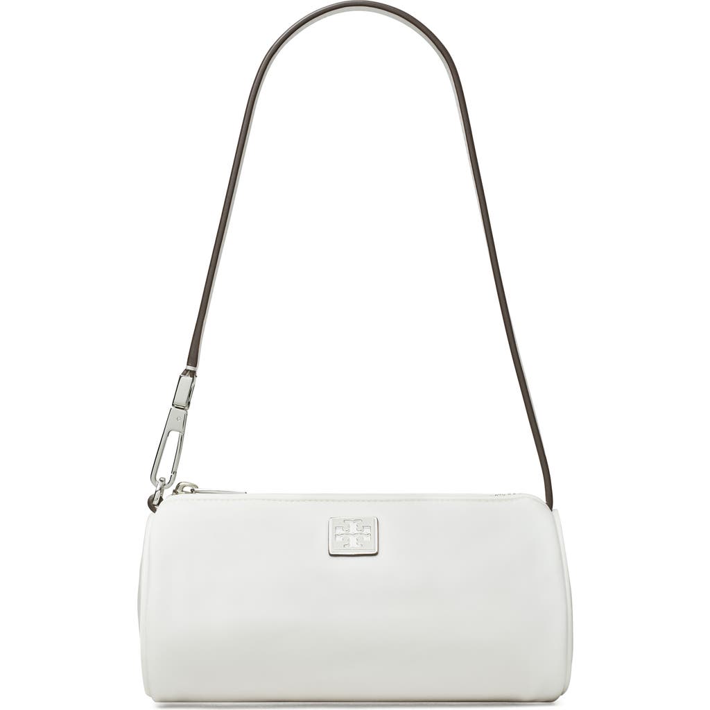 Tory Burch Virginia Nylon Cylinder Shoulder Bag in Snow White at Nordstrom