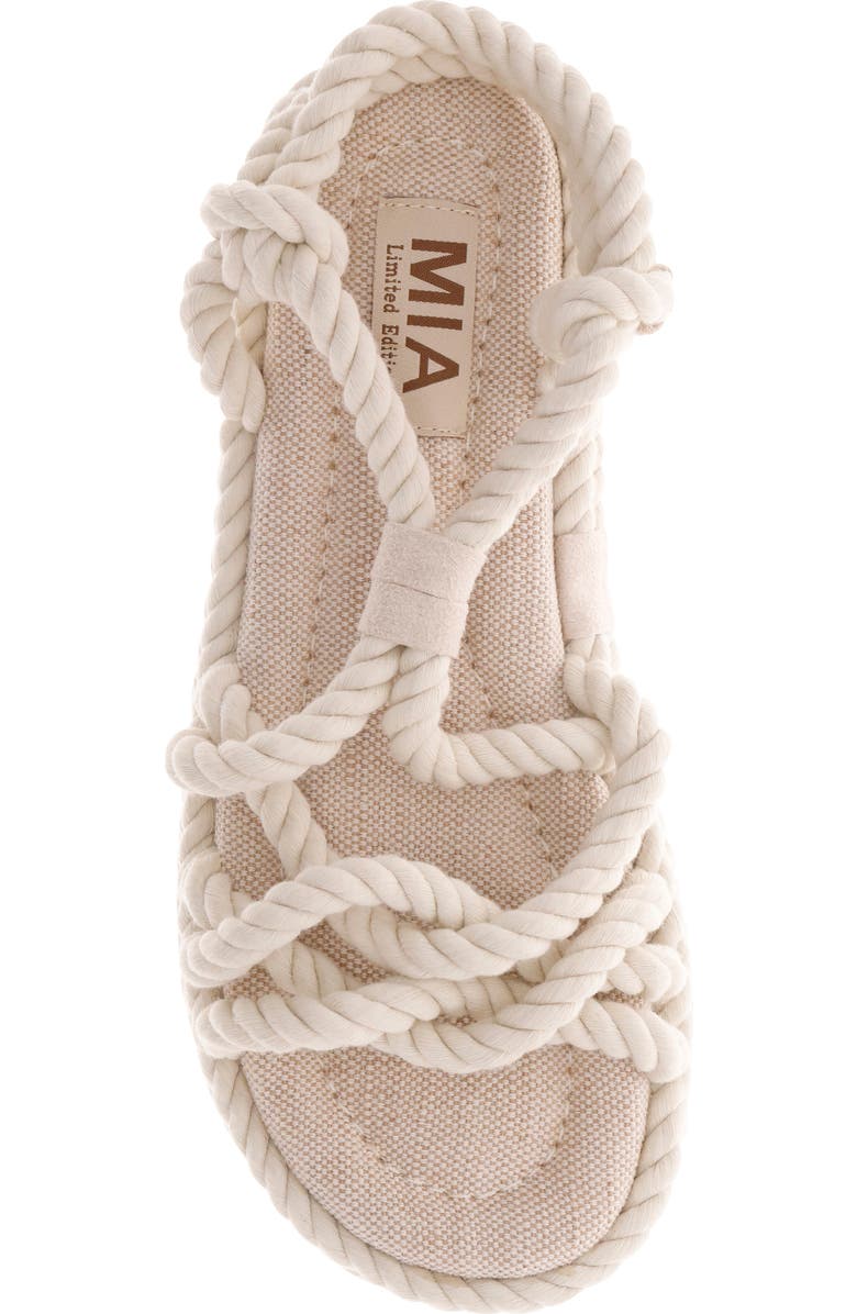 MIA Limited Edition Marquez Strappy Platform Sandal, Alternate, color, Off Whte