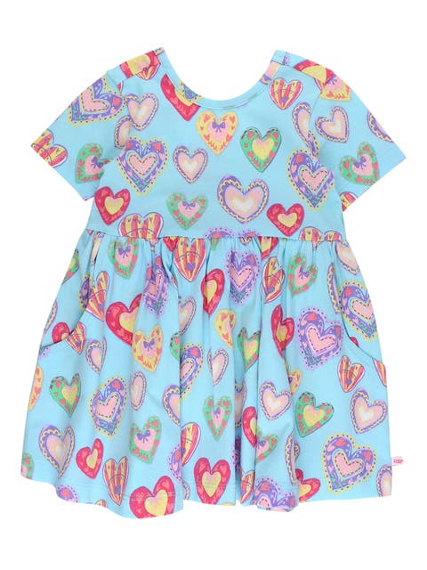 Knit Short Sleeve Twirl Dress (Toddler)