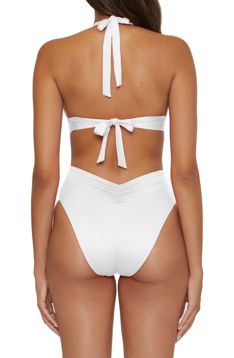 Becca Color Code High Waist Bikini Bottoms, Alternate, color, White