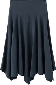 MANGO TEEN Handkerchief Hem Midi Skirt