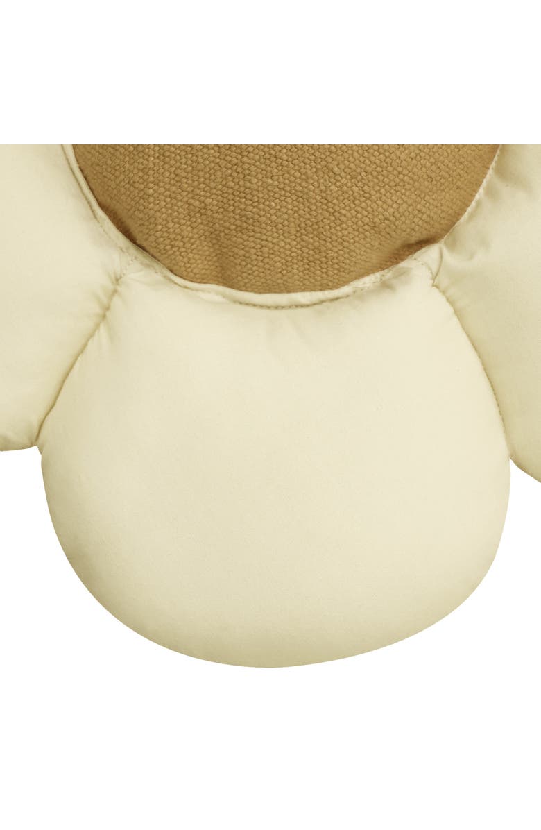 Lorena Canals Cushion Little Daisy, Alternate, color, Dark Honey, Natural, Blue Sage