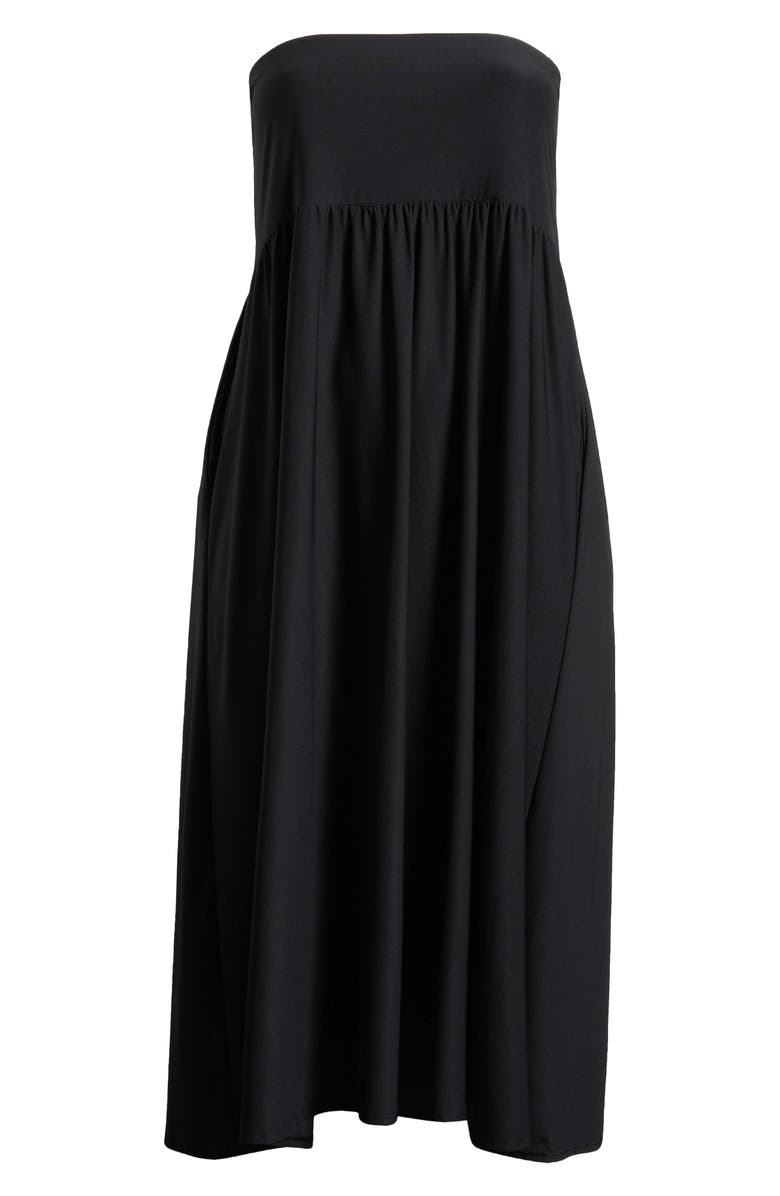 24seven Comfort Apparel Foldover Maxi Skirt, Alternate, color, Black