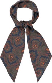 Lauren Ralph Lauren Paisley Silk Skinny Scarf