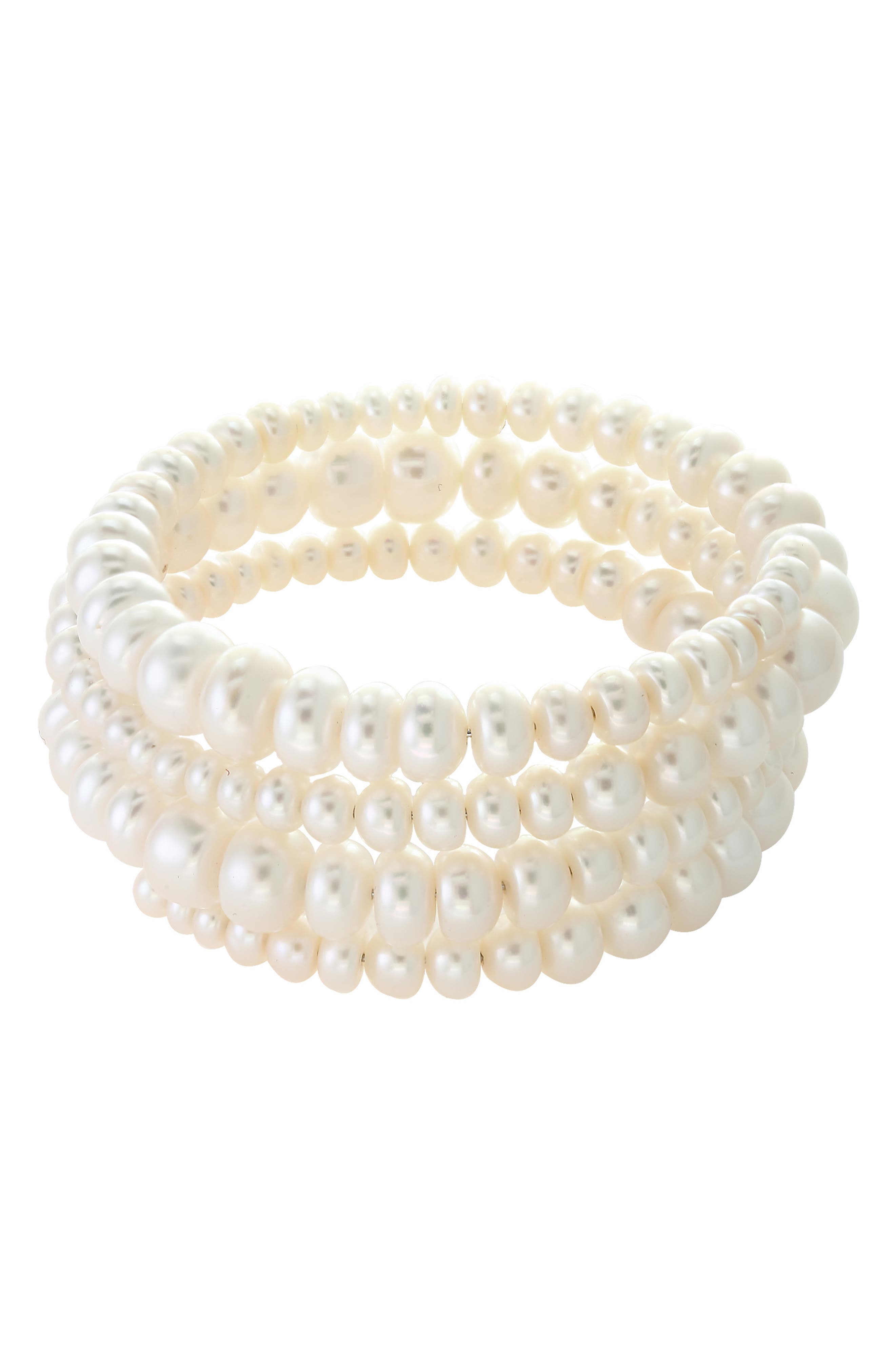EFFY 8-9mm Freshwater Pearl Wrap Bracelet