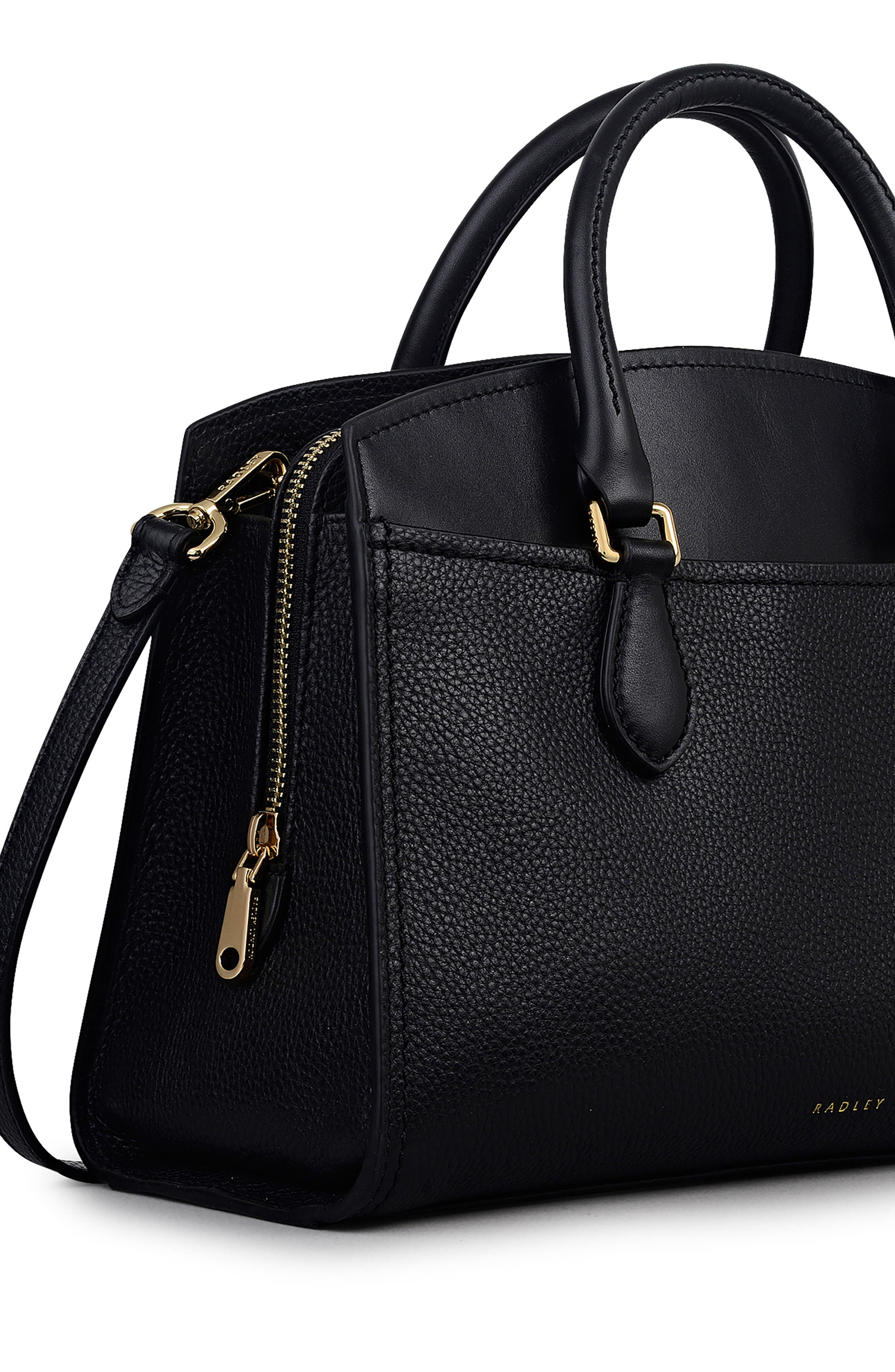 Radley Medium Portland Way Zip Tote Bag, Alternate, color, Black