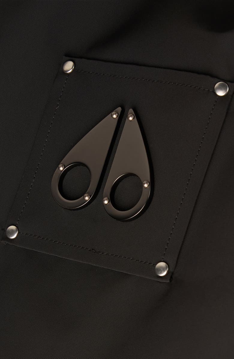 Moose Knuckles Water Repellent Reversible Faux Fur Bomber Jacket, Alternate, color, 