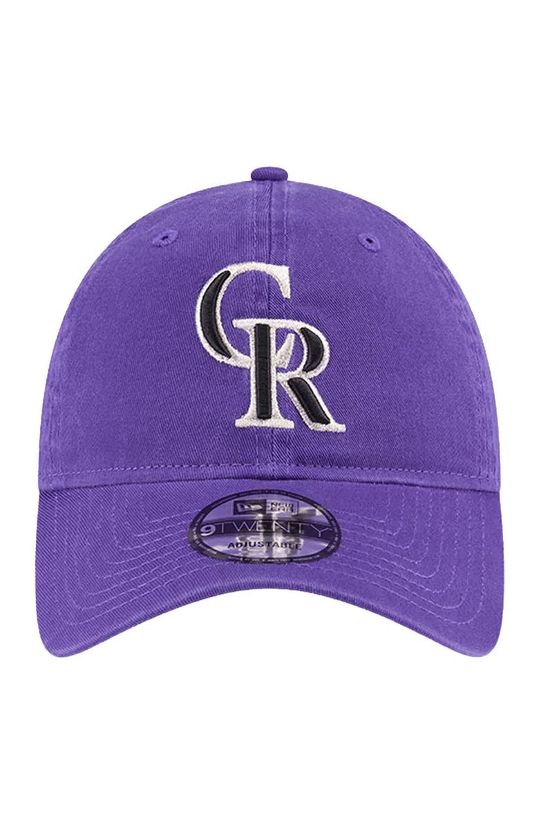 New Era Youth New Era  Purple Colorado Rockies  9TWENTY Adjustable Hat, Alternate, color, 
