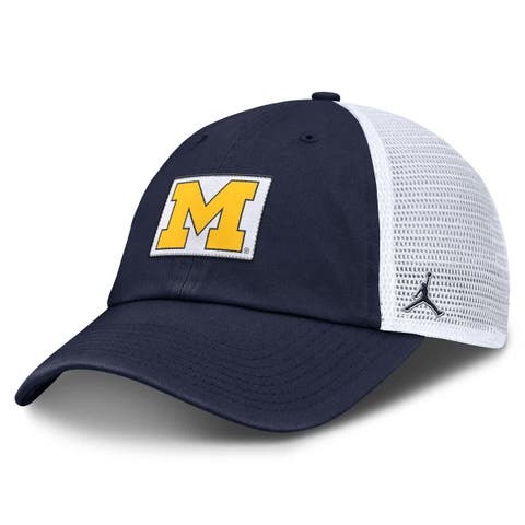 Men's Jordan Brand Navy/White Michigan Wolverines Primetime Club Trucker Adjustable Hat