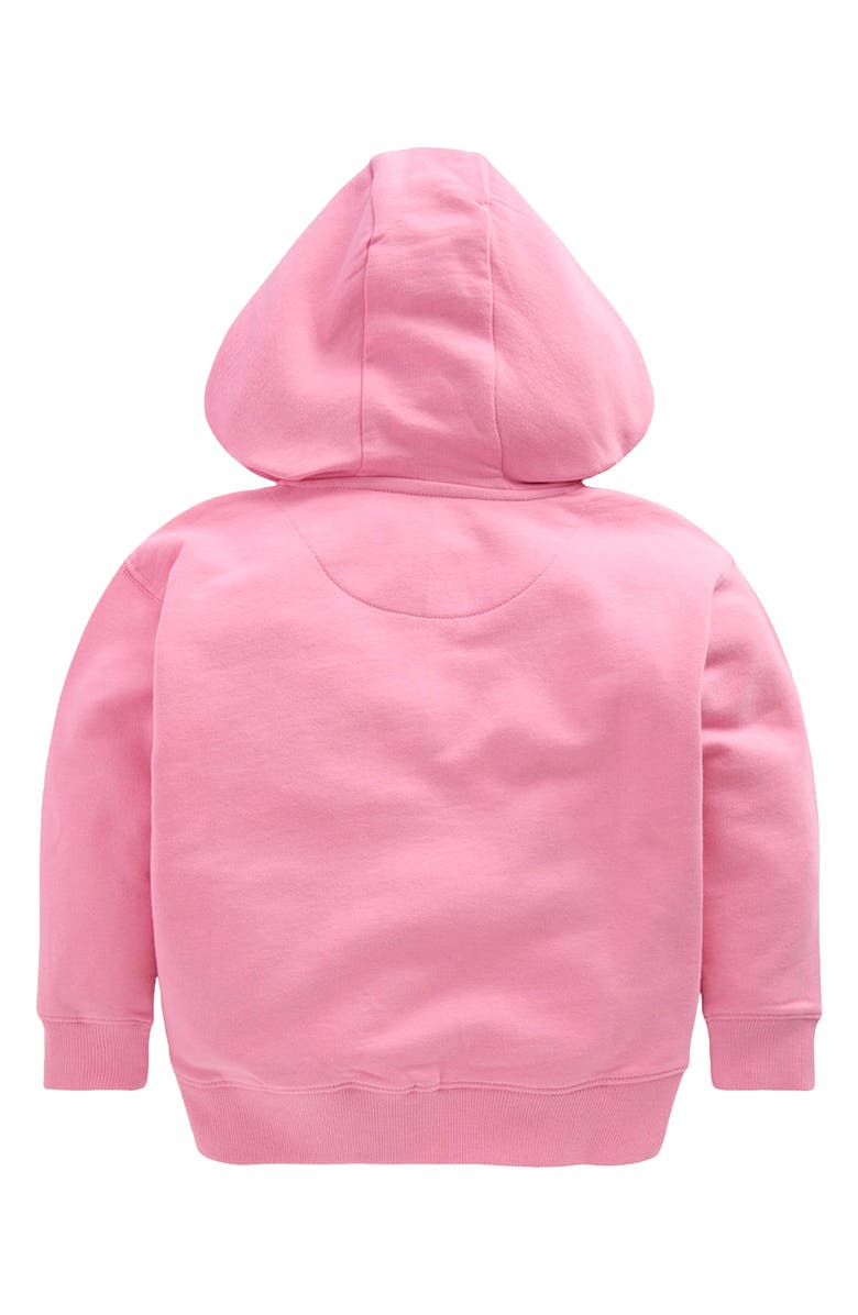 Mini Boden Kids' Badge Superstitch Hoodie, Alternate, color, Bubblegum Pink Badges