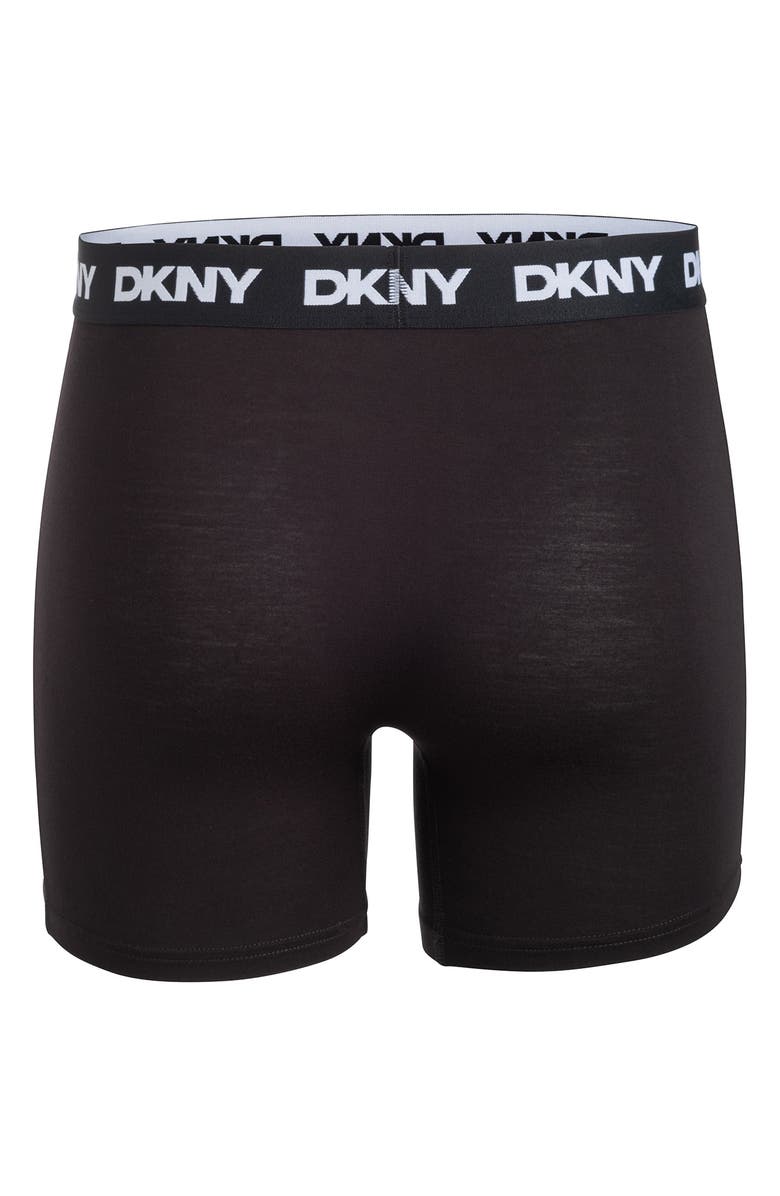 DKNY Pack of 4 Assorted Boxer Briefs, Alternate, color, Black/Black/Black/Black