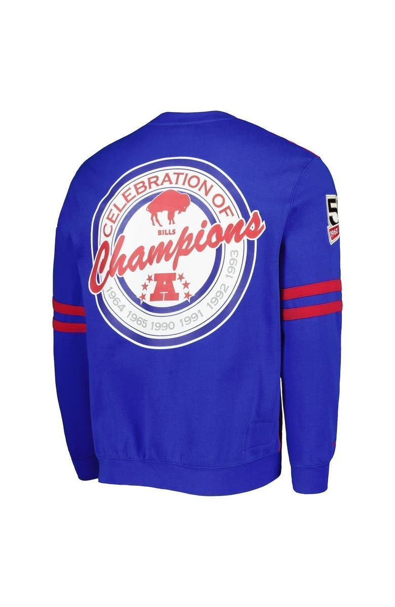 Mitchell & Ness Men's Mitchell & Ness Red Buffalo Bills All Over 2.0 Pullover Sweatshirt, Alternate, color, Red