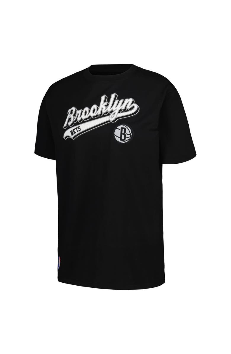PRO STANDARD Women's Pro Standard Black Brooklyn Nets Script Boyfriend T-Shirt, Alternate, color, Black