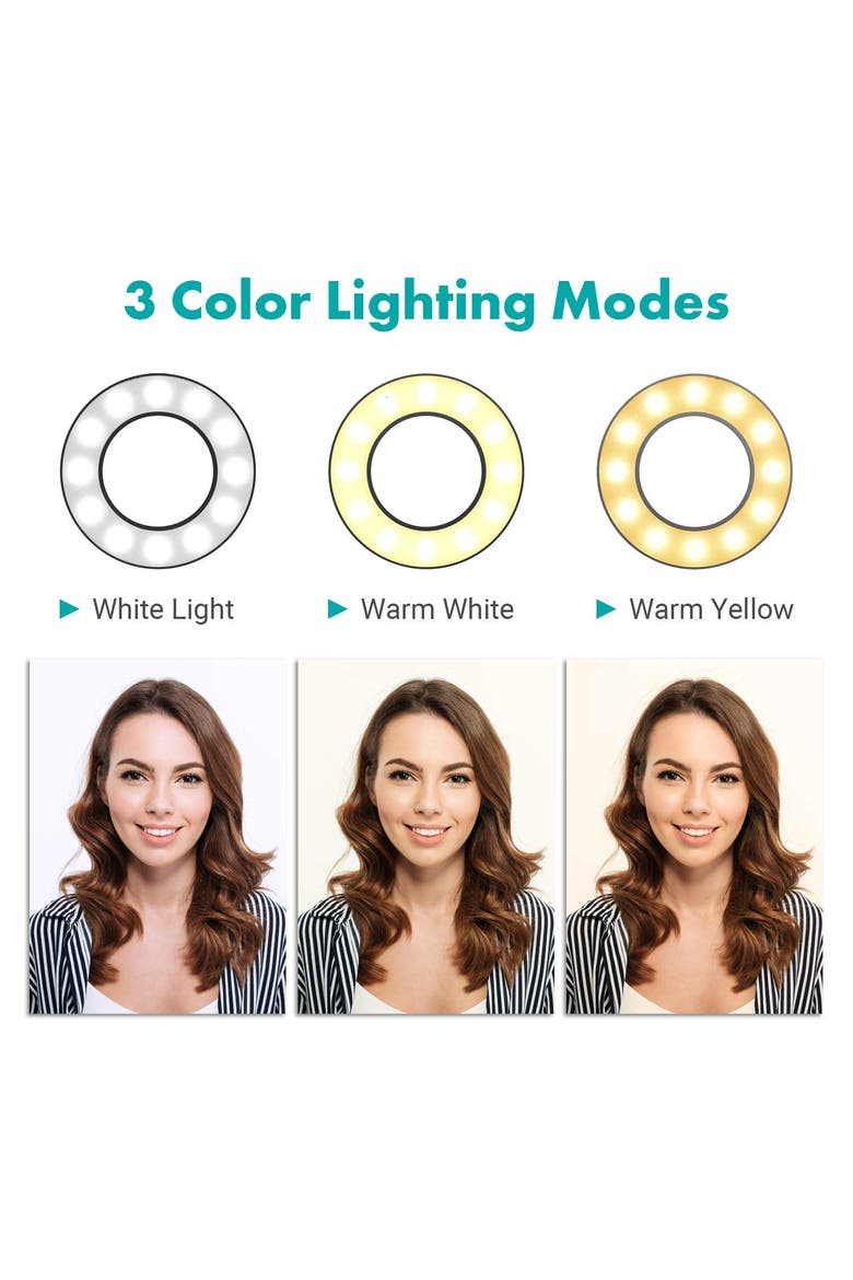VGC-3 Selfie Ring Light Stand - Complete Mobile Studio, Alternate, color, Black