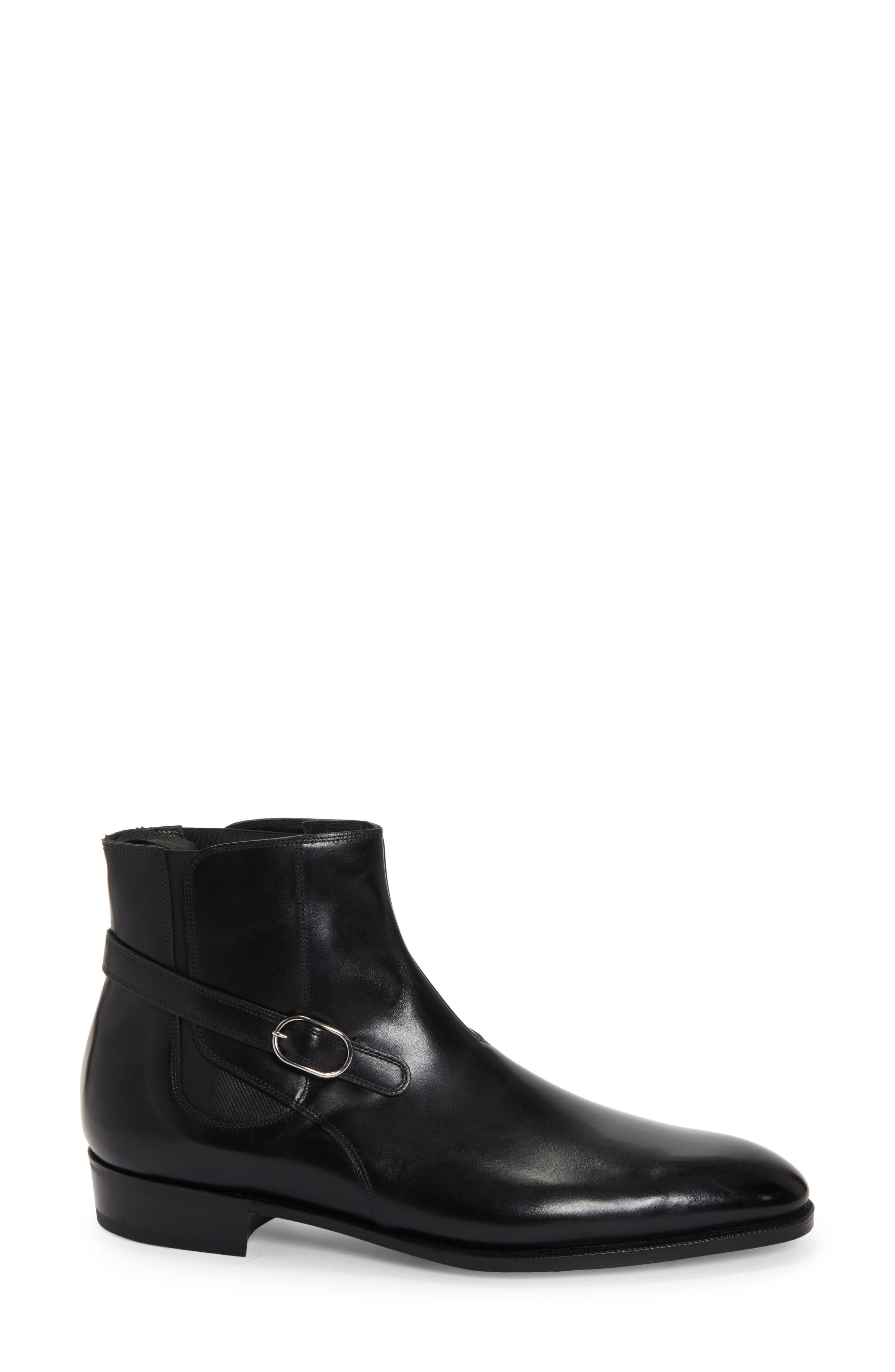 John Lobb Masons Boot, Alternate, color, Black