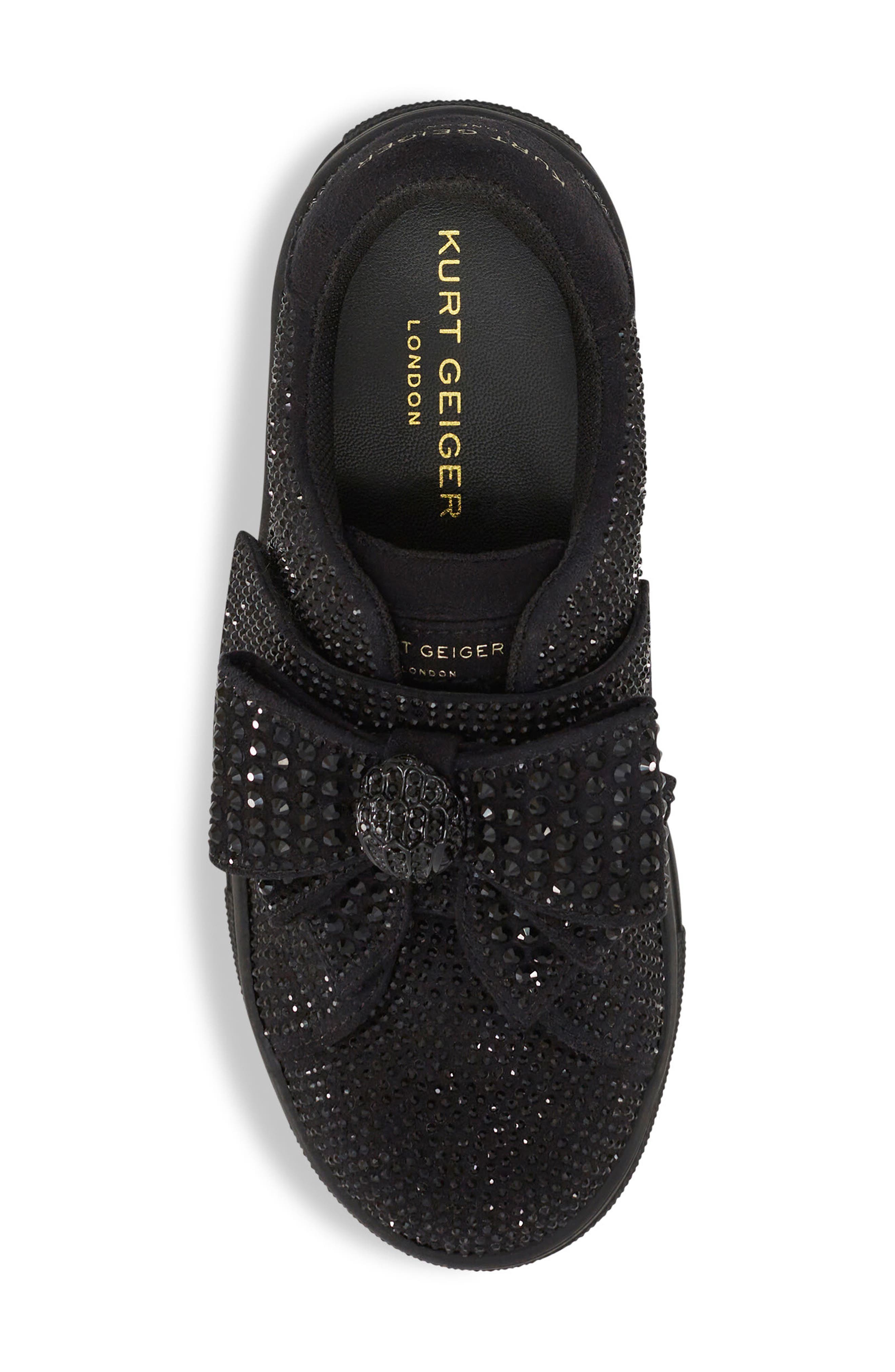 Kurt Geiger London Kids' Mini Laney Bow Sneaker, Alternate, color, Black